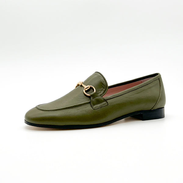 Loafer Olivgrün | Damenschuhe - Michael & Albina Exklusive Schuhe - Online Shop