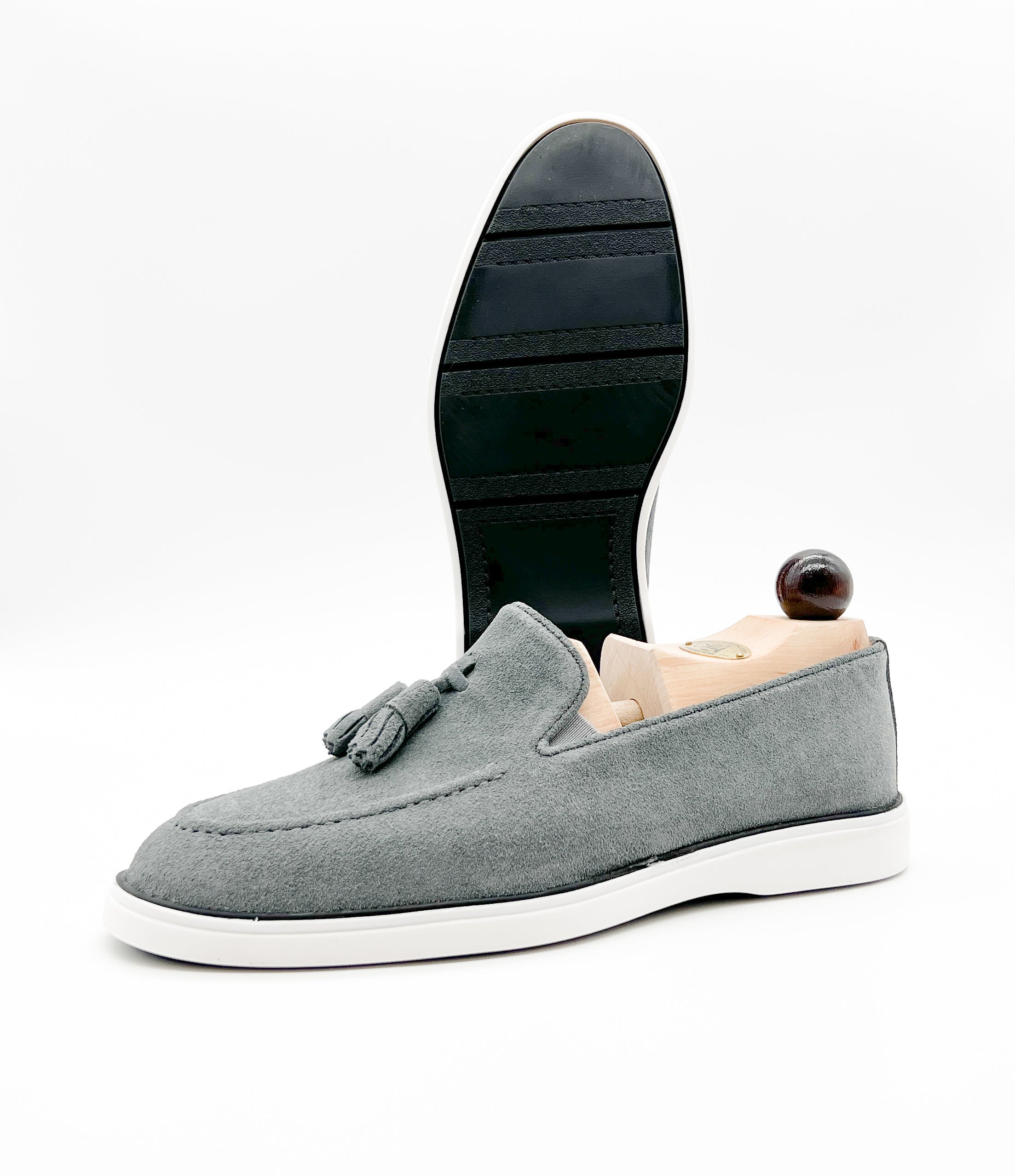 Tasselloafer Grau