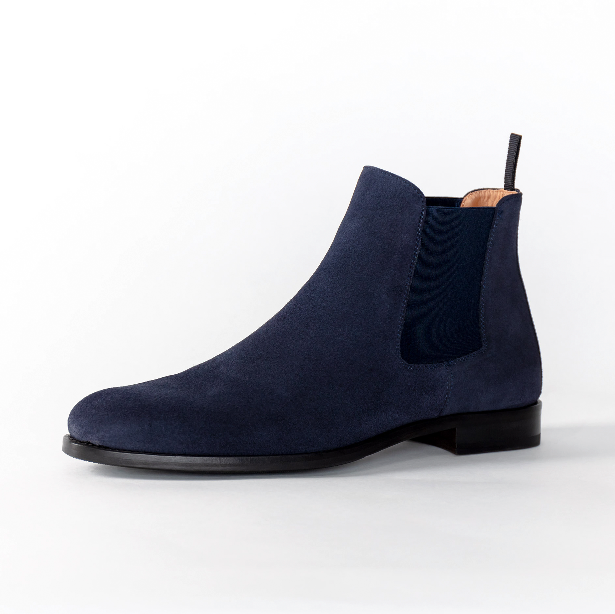 Aal Dunkelblaue Herrenschuhe Leder Boots Herrenschuhe Blau Leder