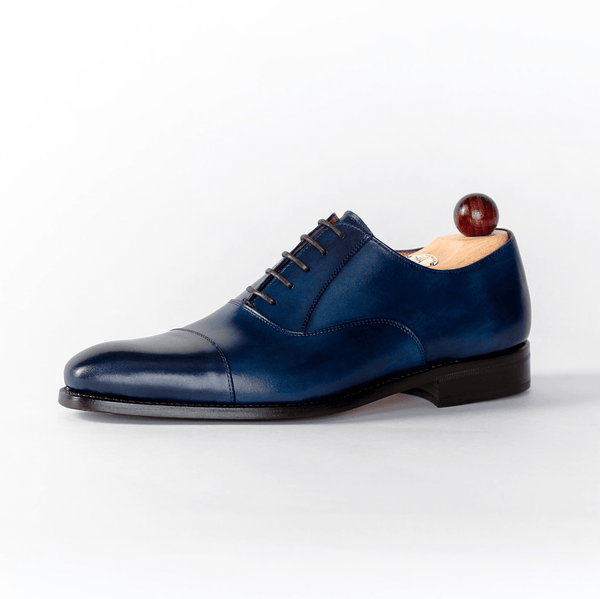 Oxford Plain Blau - Michael & Albina Exklusive Schuhe - Online Shop
