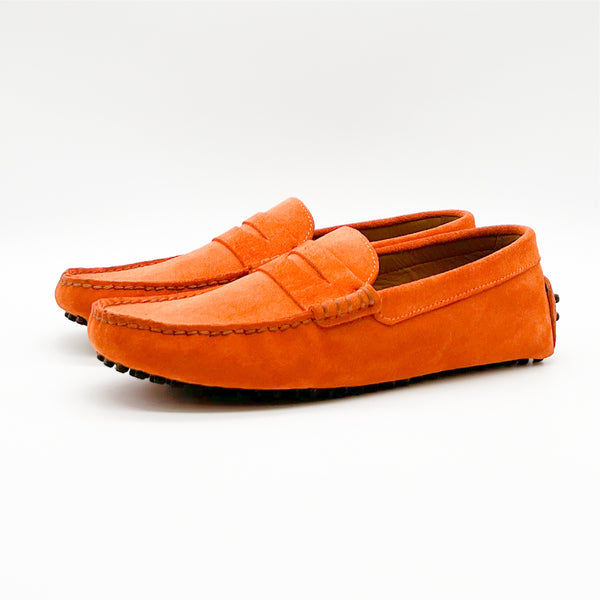 Mokassin Herrenschuhe | Orange - Michael & Albina Exklusive Schuhe - Online Shop