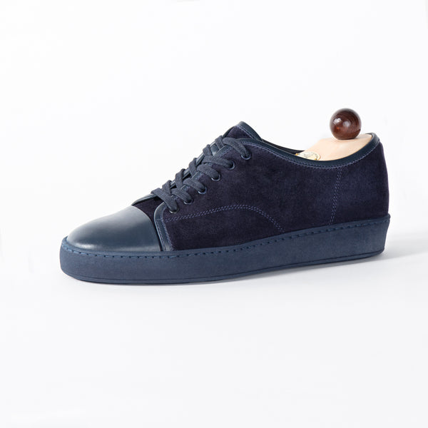 Sneakers Blau Kombiniert mit Rauleder | Herrenschuhe