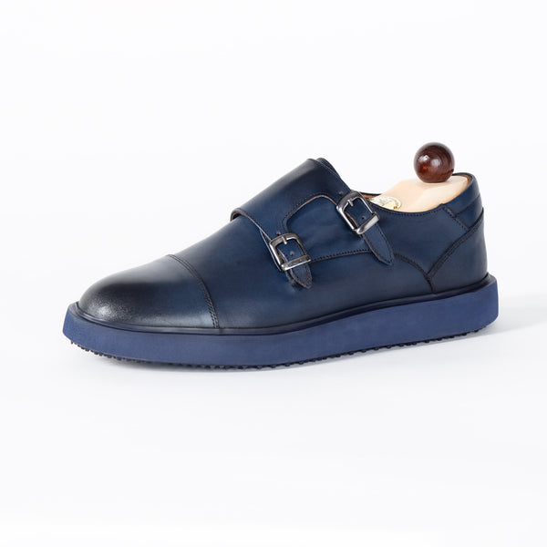 Sneakers Double Monk Blau - Michael & Albina Exklusive Schuhe - Online Shop